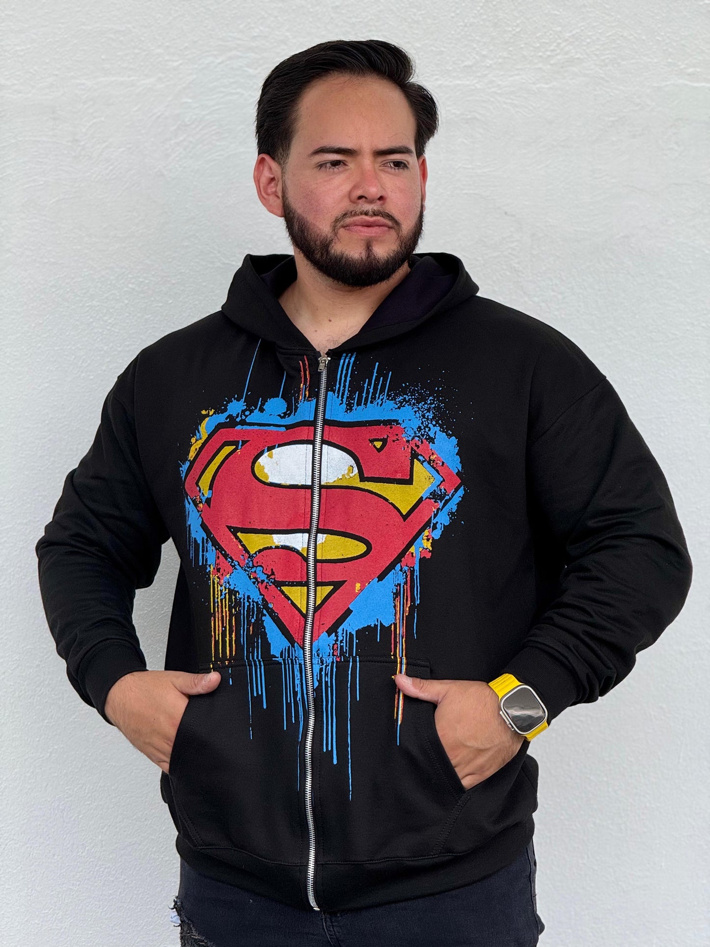 HOODIE OVERSIZED SUPERMAN DRIP ZIP YOUNGLA
