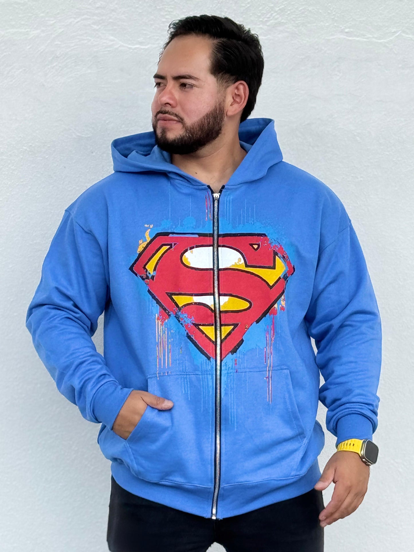 HOODIE OVERSIZED SUPERMAN DRIP ZIP YOUNGLA