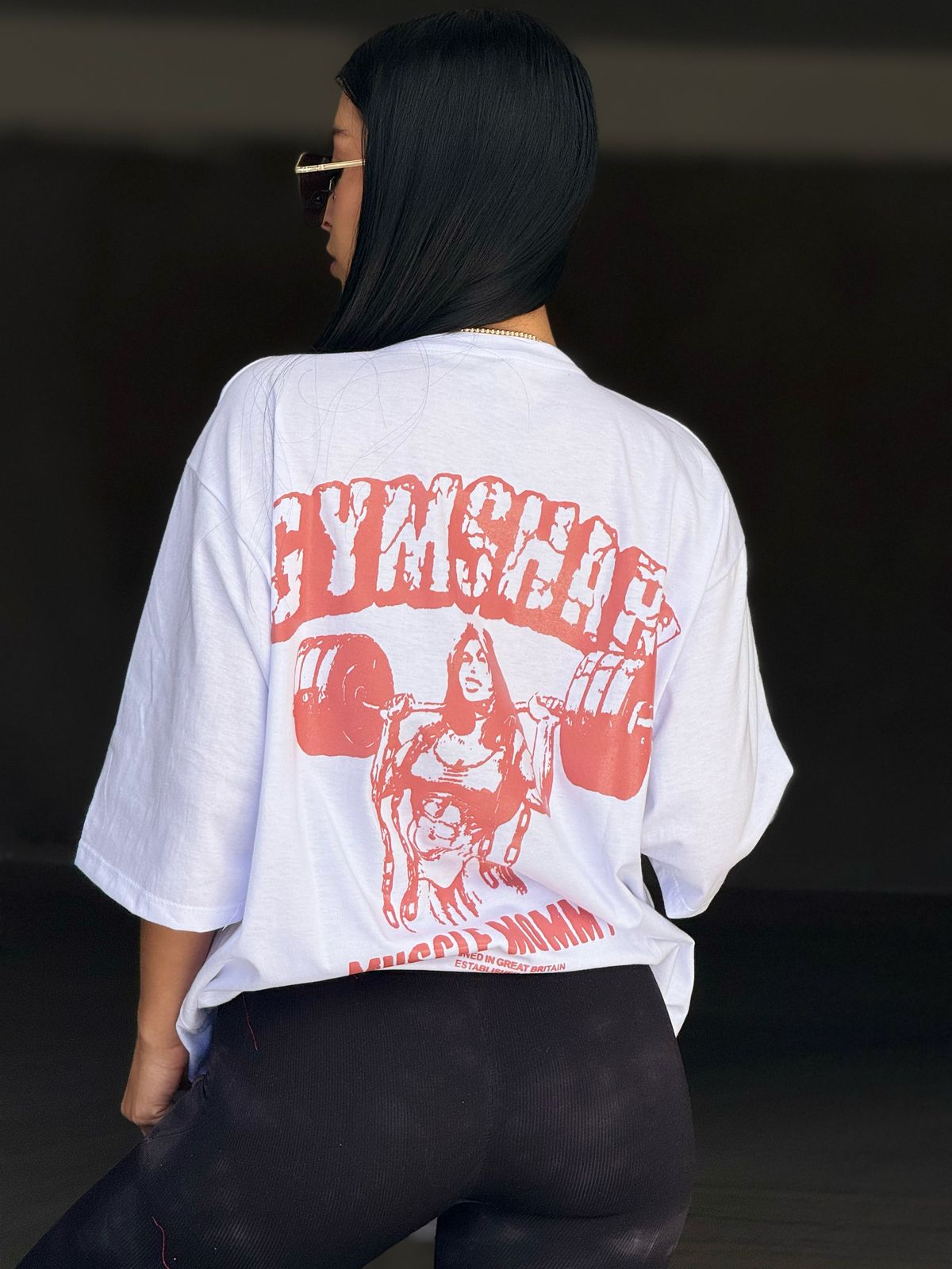 PLAYERA OVERSIZE MUSCLE MOMMY