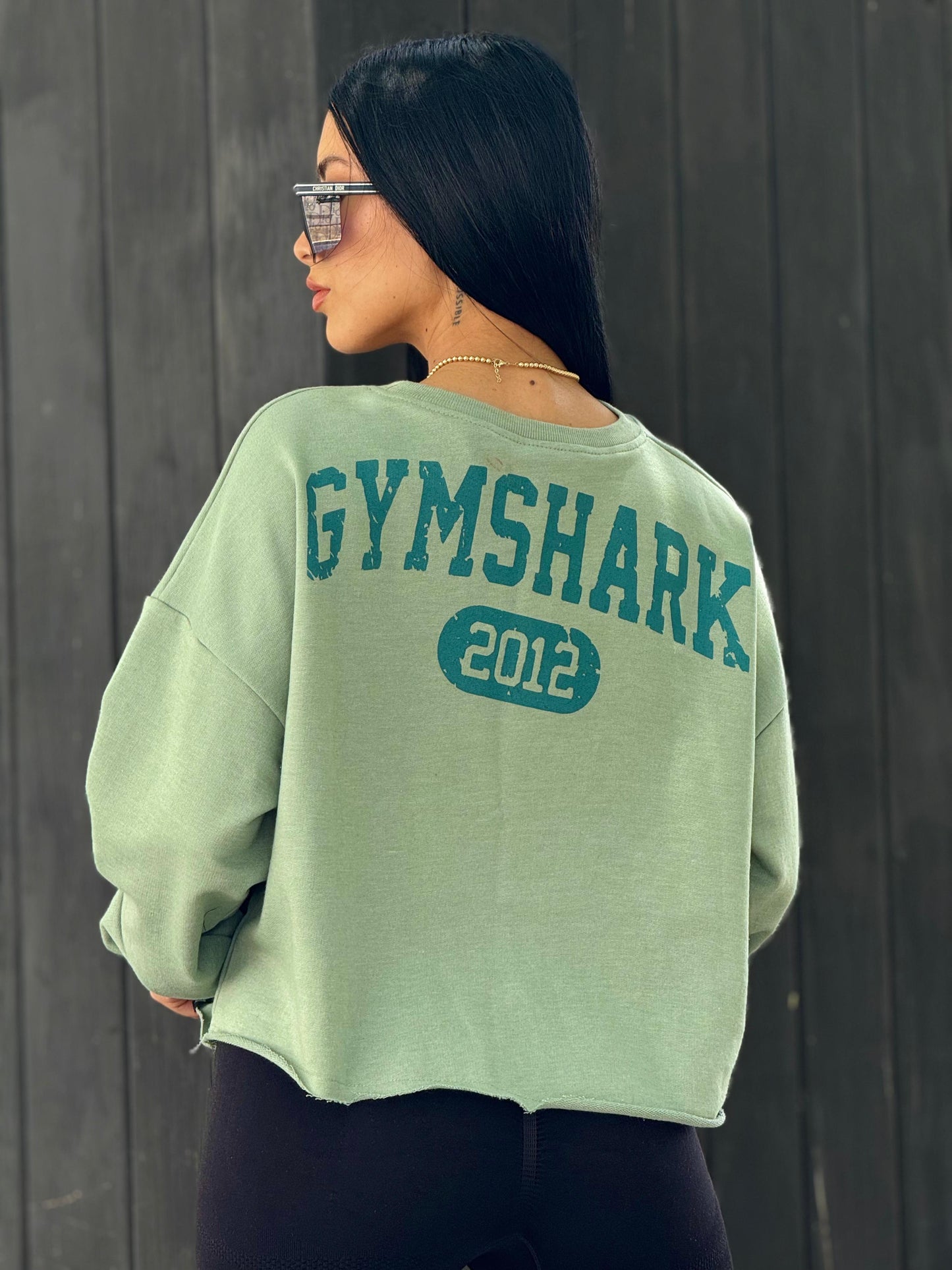 HOODIE CROP TOP COLLEGIATE GYMSHARK