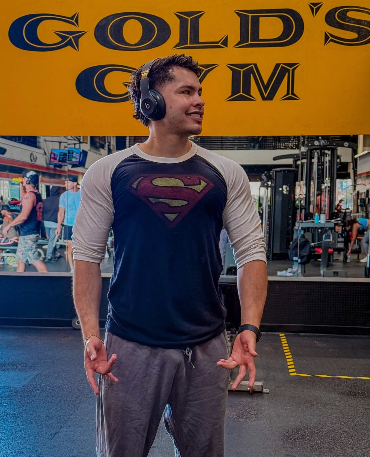 PLAYERAS MANGA 3/4 SUPERMAN