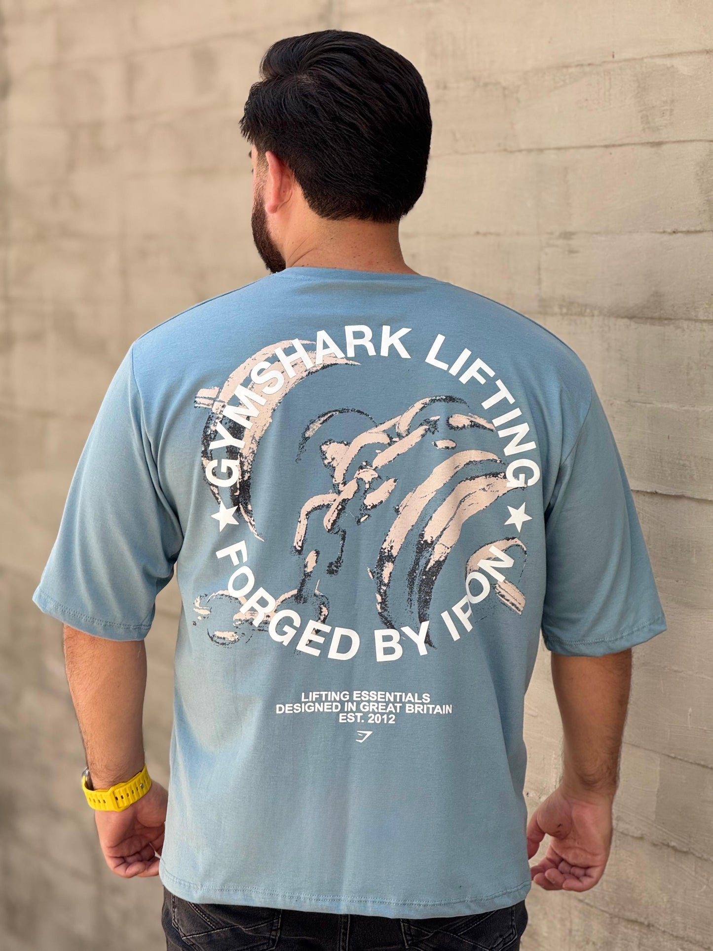 PLAYERA OVERSIZED FORGED BY IRON GYMSHARK