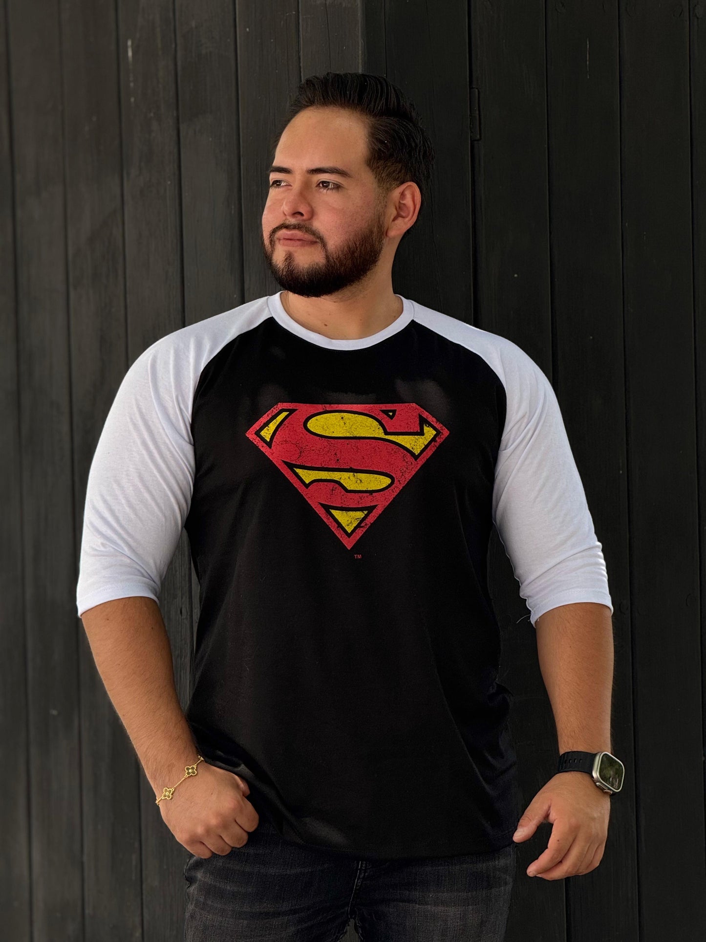 PLAYERAS MANGA 3/4 SUPERMAN