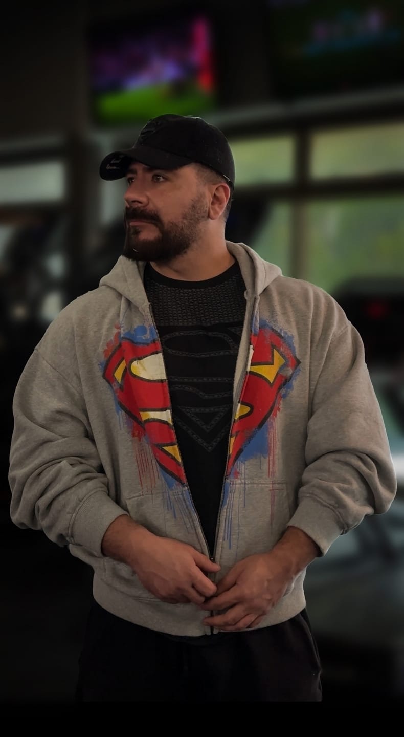 HOODIE OVERSIZED SUPERMAN DRIP ZIP YOUNGLA