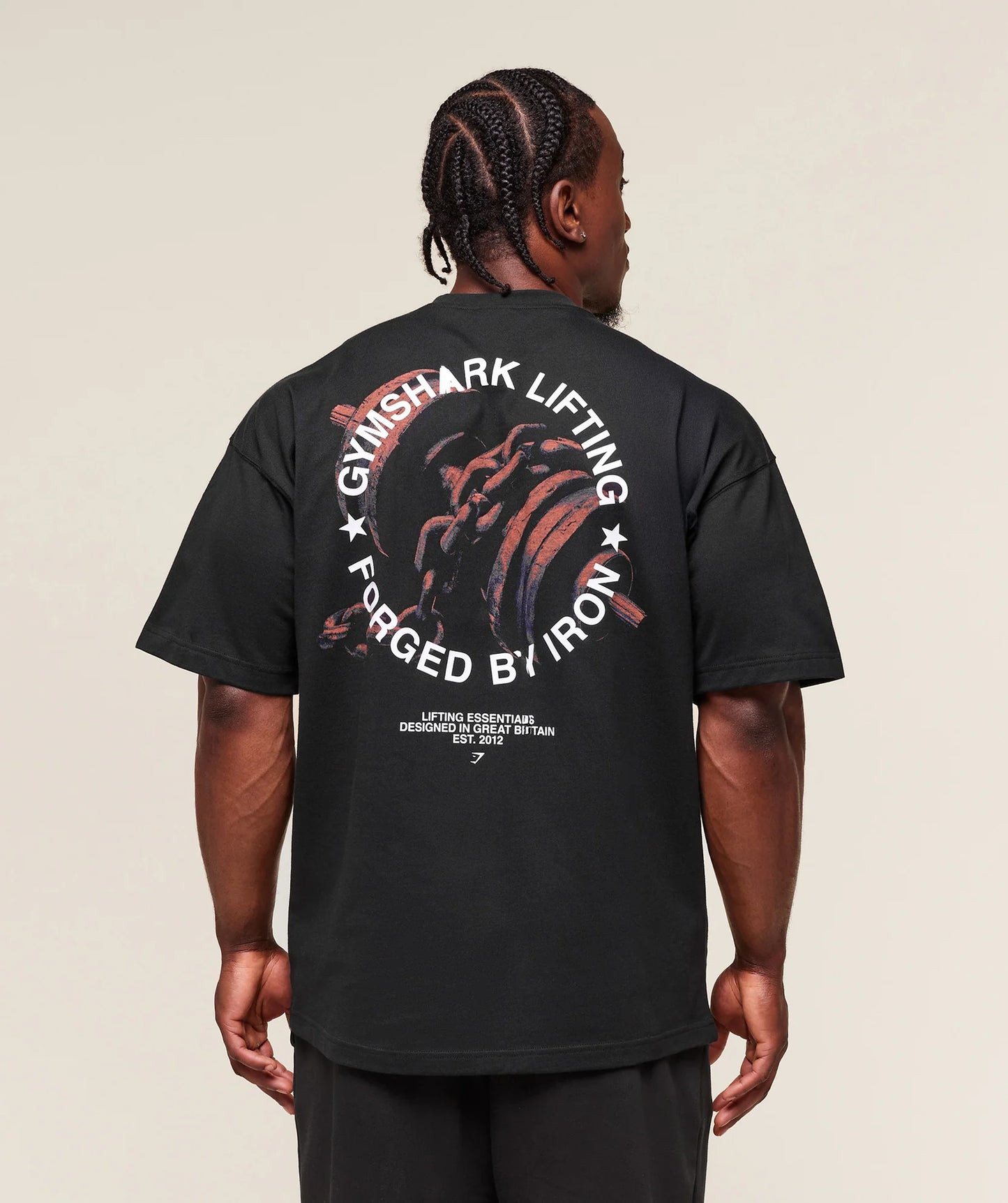 PLAYERA OVERSIZED FORGED BY IRON GYMSHARK