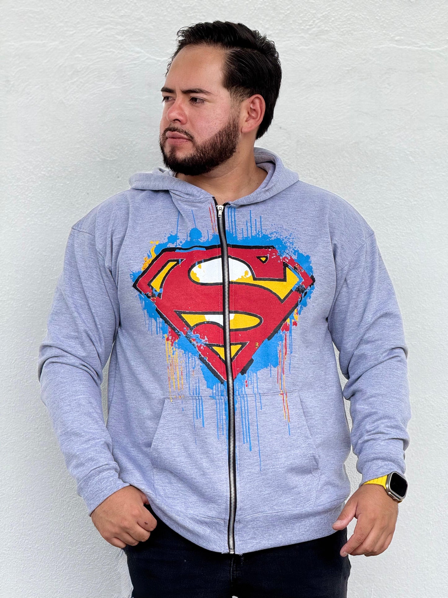 HOODIE OVERSIZED SUPERMAN DRIP ZIP YOUNGLA