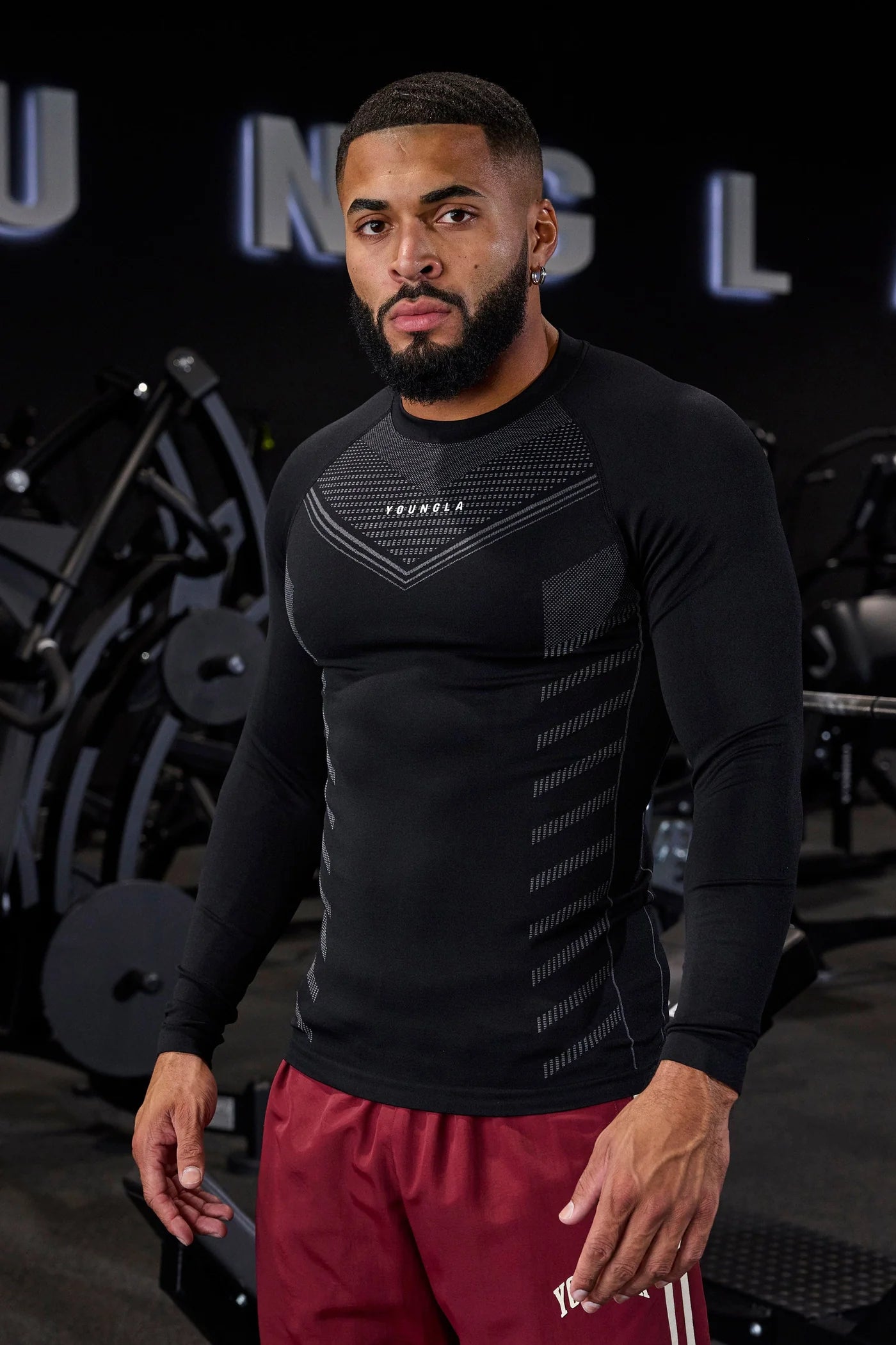 Playera Compression Manga Larga SuperHeroe YLA