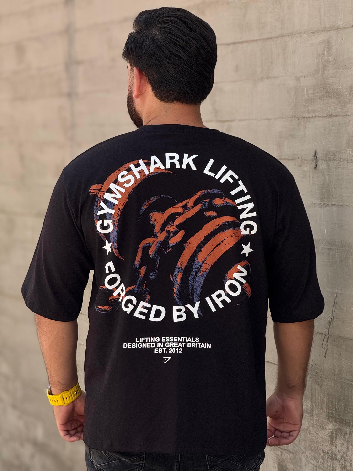 PLAYERA OVERSIZED FORGED BY IRON GYMSHARK
