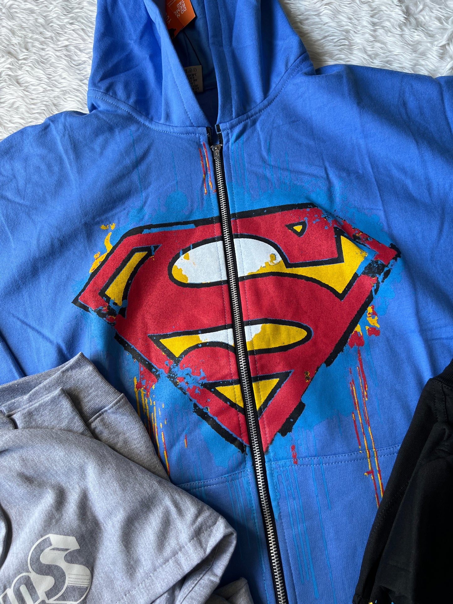 HOODIE OVERSIZED SUPERMAN DRIP ZIP YOUNGLA