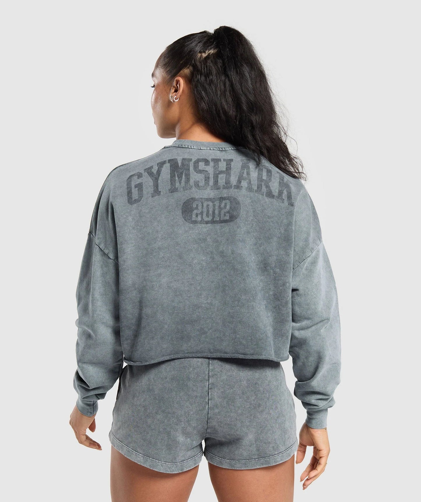 HOODIE CROP TOP COLLEGIATE GYMSHARK