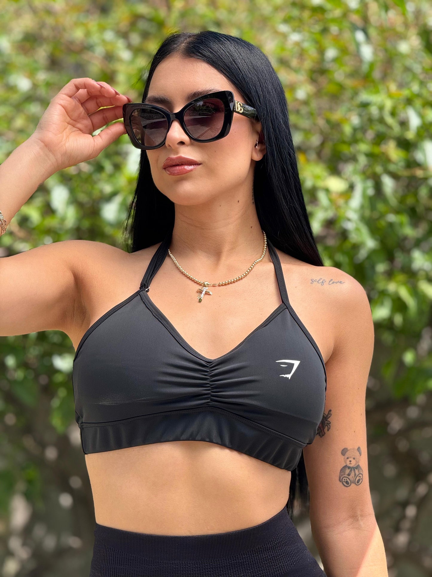 TOP MINIMAL HALTERNECK BRA GYMSHARK