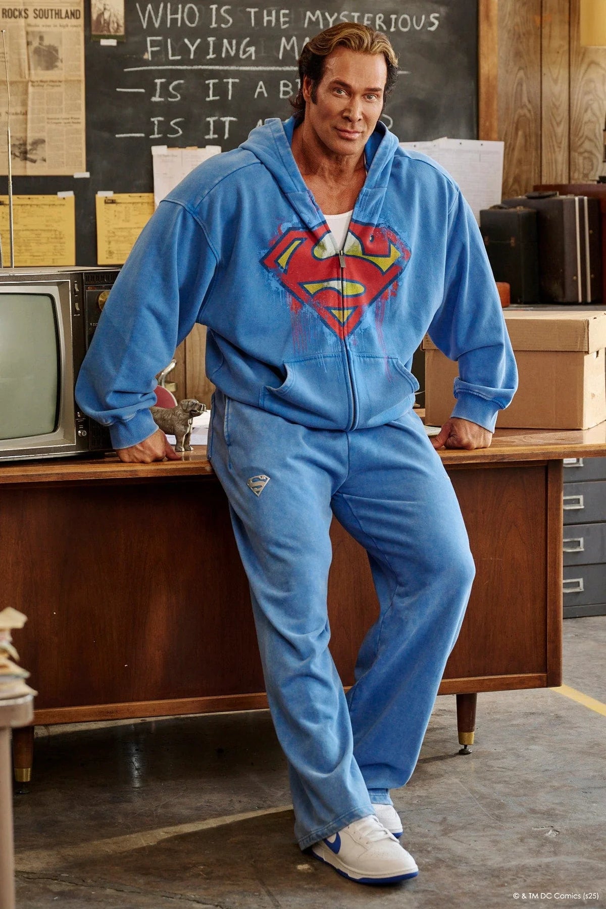 HOODIE OVERSIZED SUPERMAN DRIP ZIP YOUNGLA