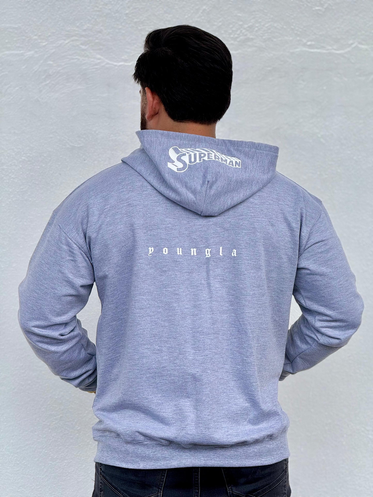 HOODIE OVERSIZED SUPERMAN DRIP ZIP YOUNGLA