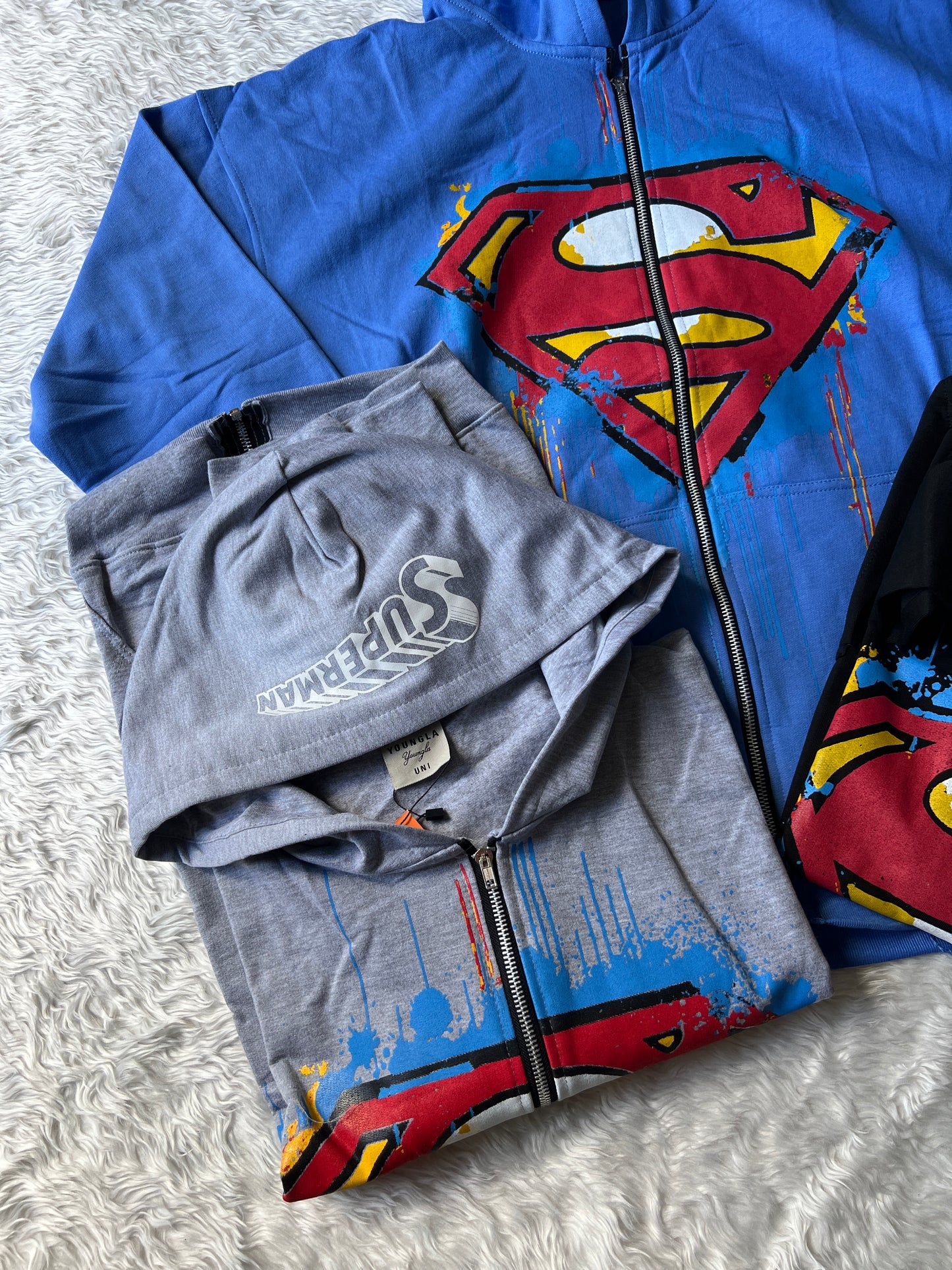 HOODIE OVERSIZED SUPERMAN DRIP ZIP YOUNGLA