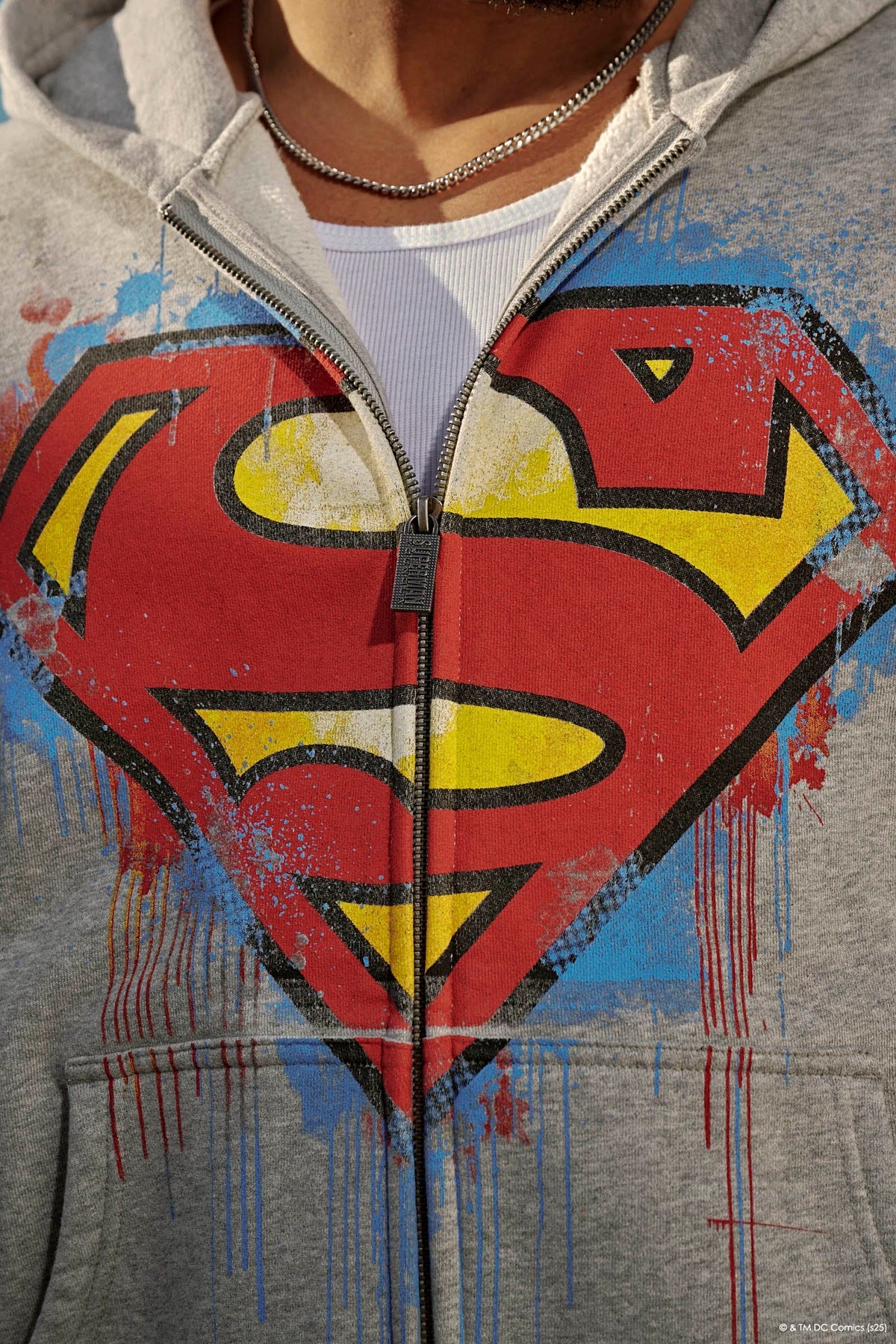 HOODIE OVERSIZED SUPERMAN DRIP ZIP YOUNGLA