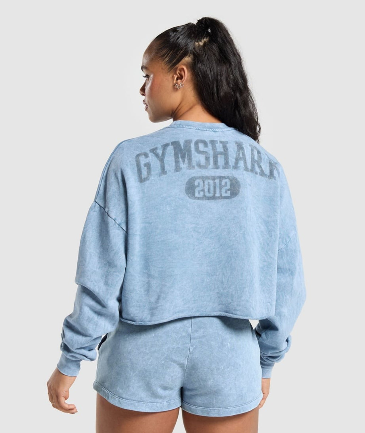 HOODIE CROP TOP COLLEGIATE GYMSHARK