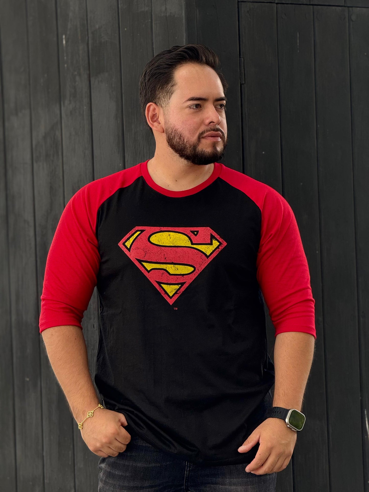 PLAYERAS MANGA 3/4 SUPERMAN