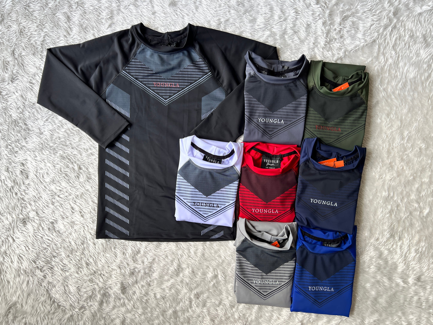 Playera Compression Manga Larga SuperHeroe YLA