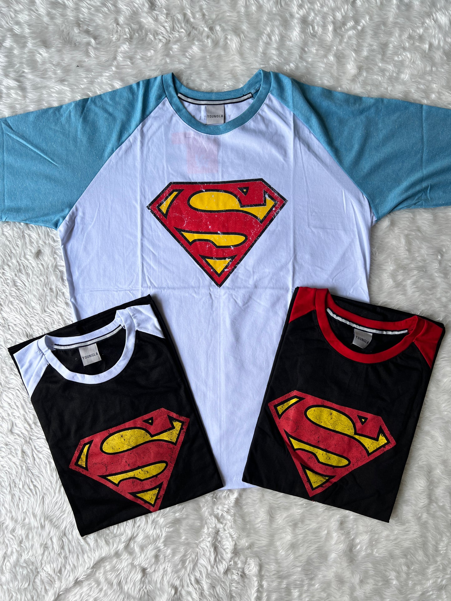 PLAYERAS MANGA 3/4 SUPERMAN