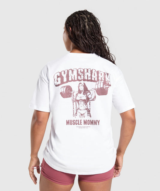 PLAYERA OVERSIZE MUSCLE MOMMY